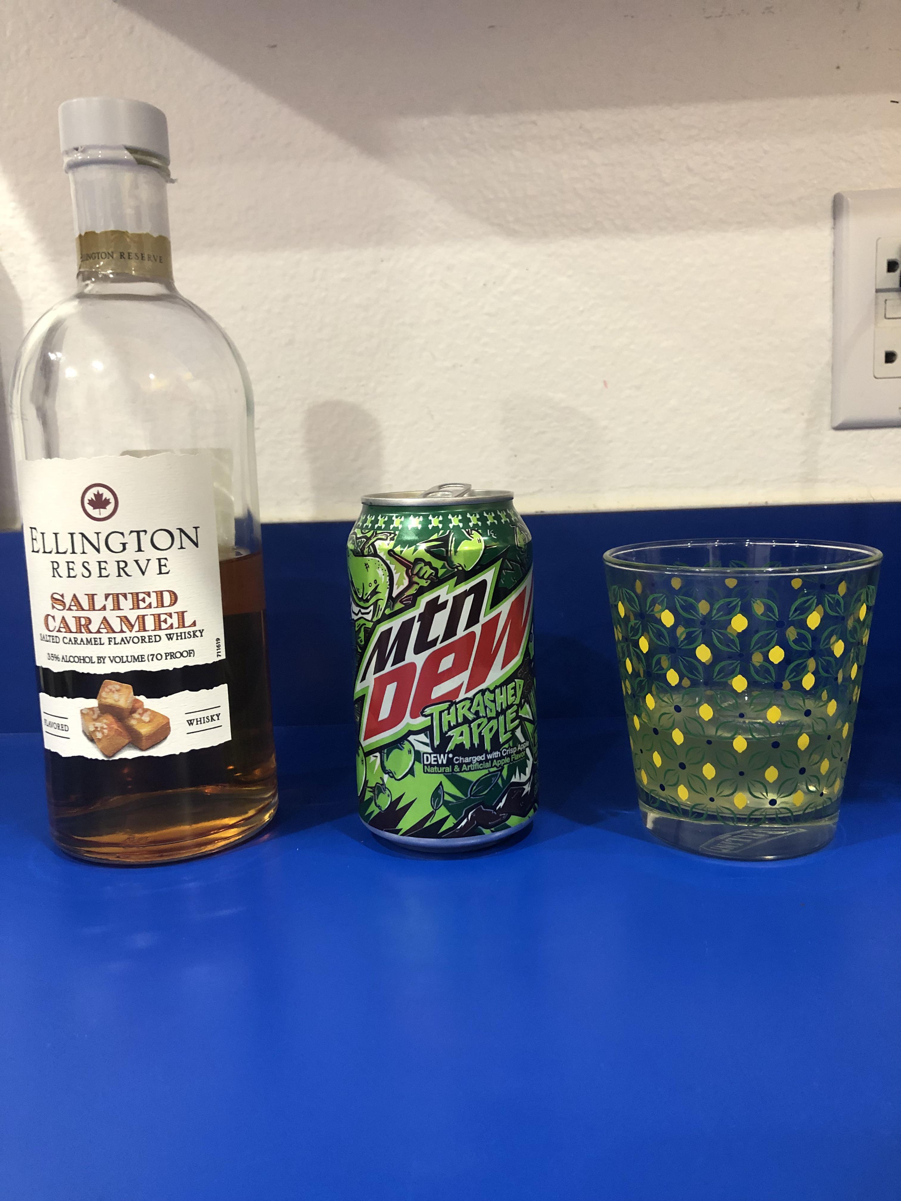 Caramel apple drink using whiskey! : r/mountaindew